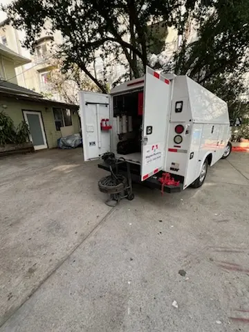 Magnet Plumbing service vehicle on-site for Water Heater Repair in Twin Peaks